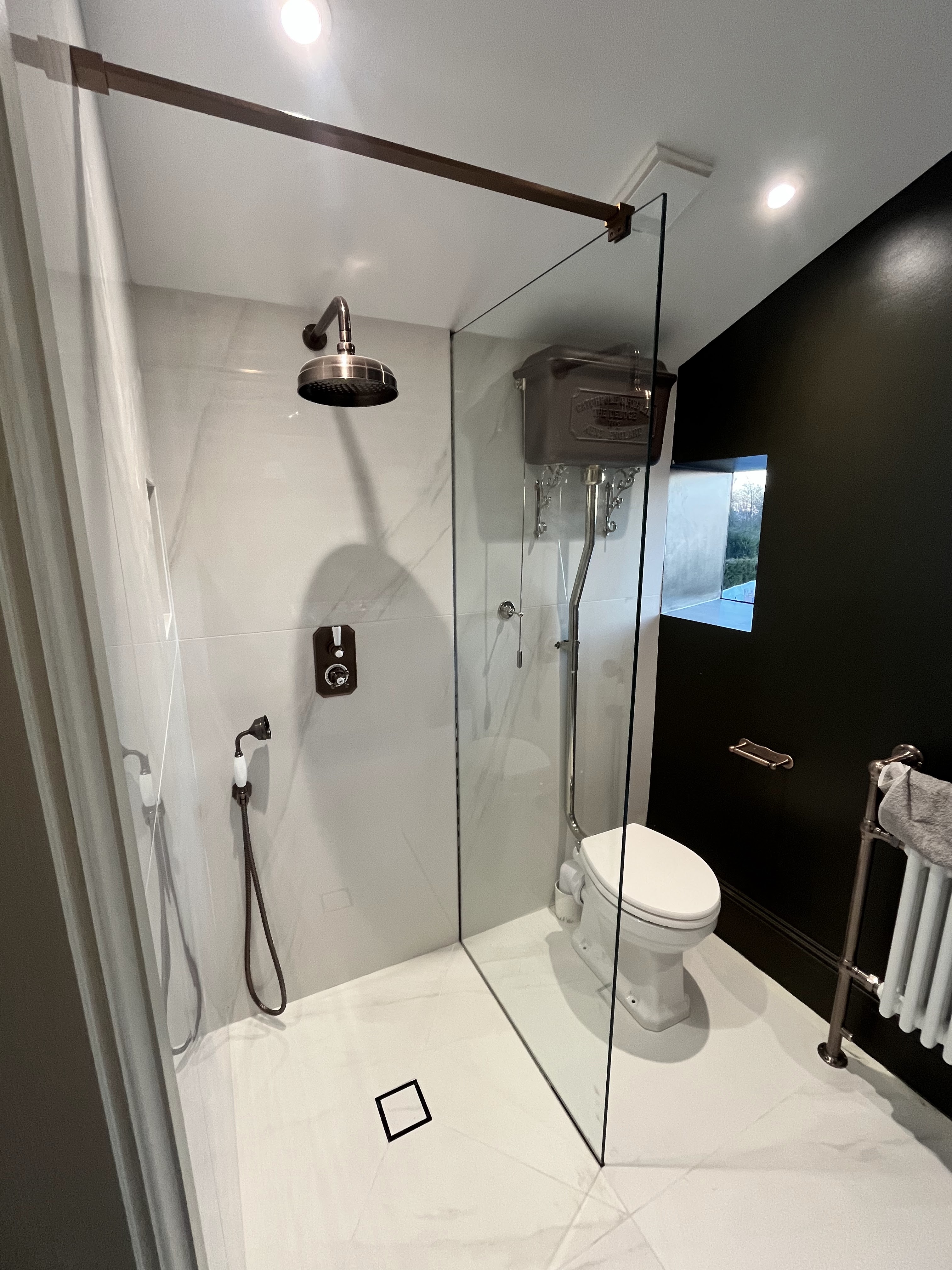 Bathroom shower and sanitaryware installation